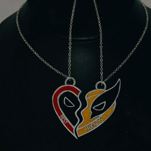 Deadpool and Wolverine Best Friends Necklace