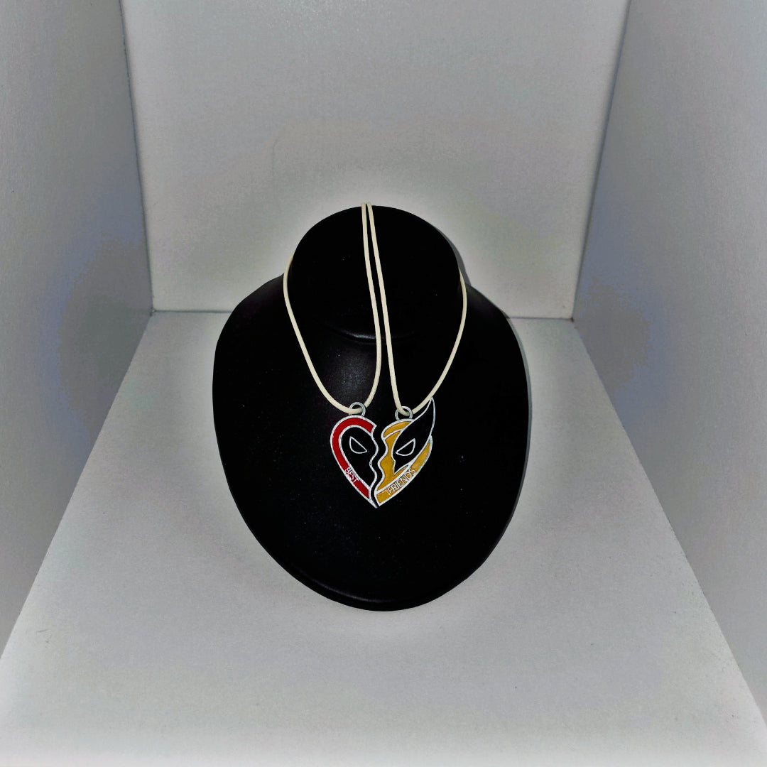 Deadpool and Wolverine Best Friends Necklace
