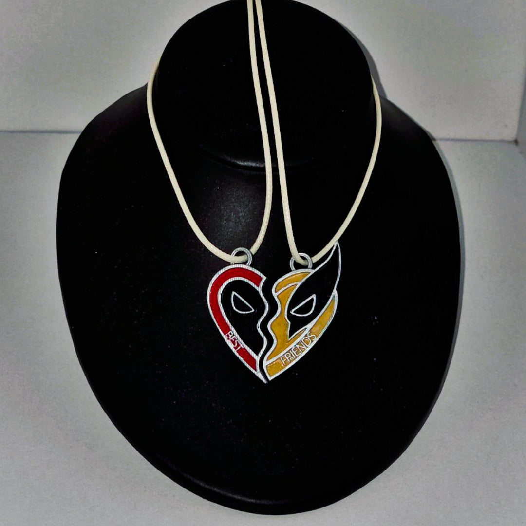 Deadpool and Wolverine Best Friends Necklace