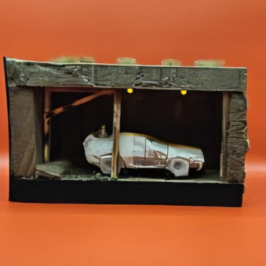 BTTF3 Delorean Diorama