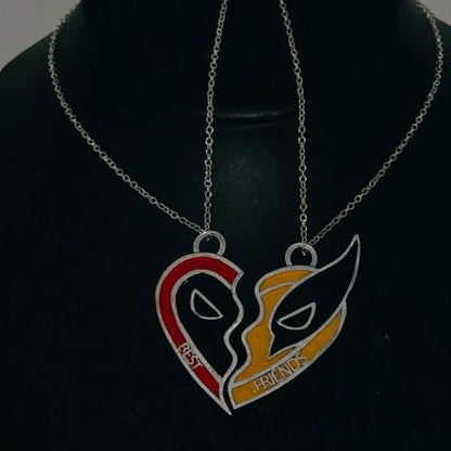 Deadpool and Wolverine Best Friends Necklace