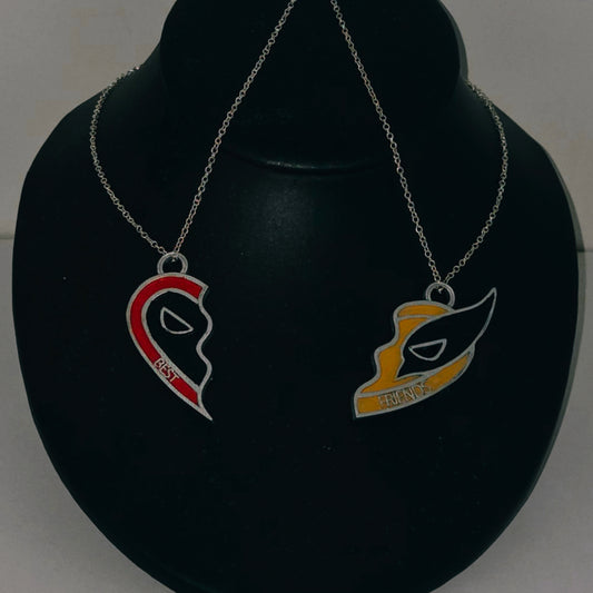 Deadpool and Wolverine Best Friends Necklace