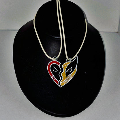 Deadpool and Wolverine Best Friends Necklace