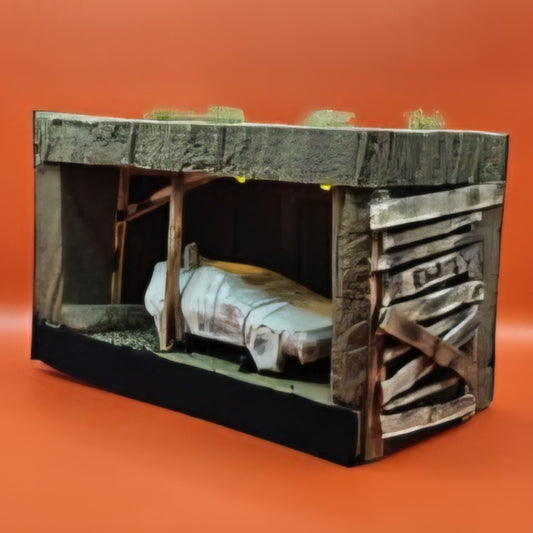 BTTF3 Delorean Diorama