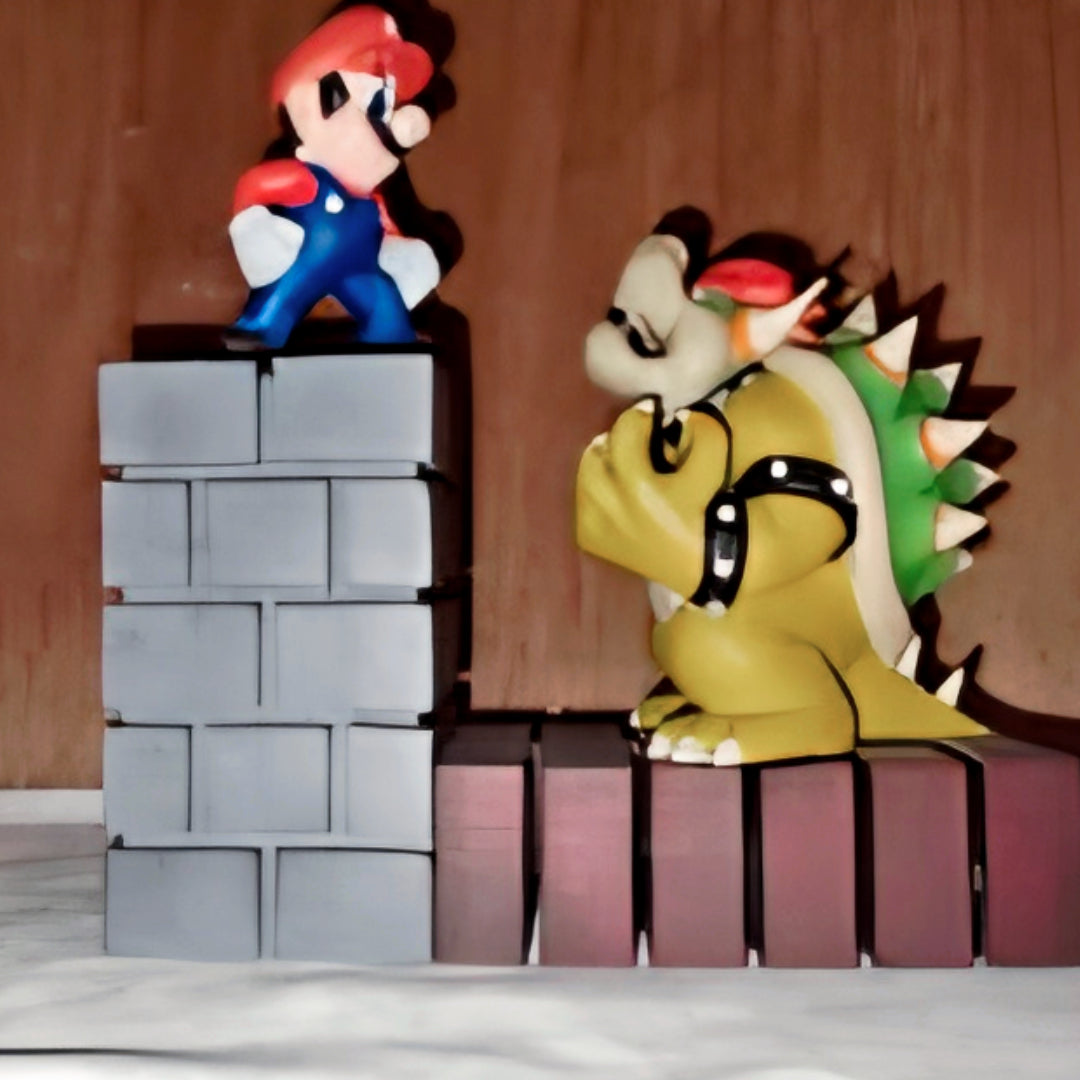 Mario and Bowser